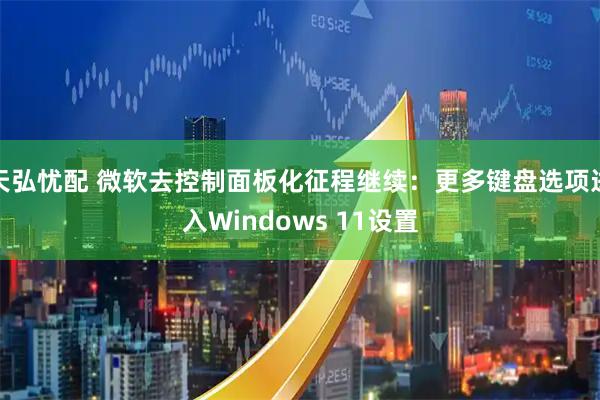 天弘忧配 微软去控制面板化征程继续：更多键盘选项进入Windows 11设置